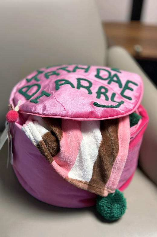 哈利波特海格生日蛋糕二合一法兰绒暖香毯抱枕车载靠枕 商品图2