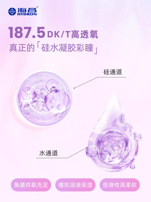 【彩瞳】海昌Flyone-O2light系列彩瞳月抛2片装 商品图3