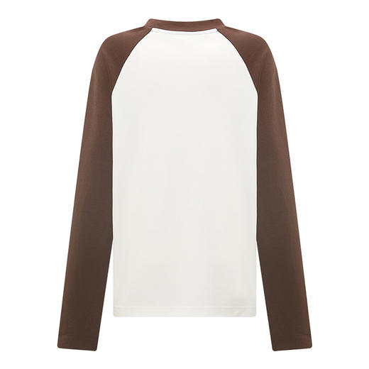 【2件9折】【Petit Bari】彩色刺绣插肩女士长袖棉质T恤3d重工刺绣精致 商品图3