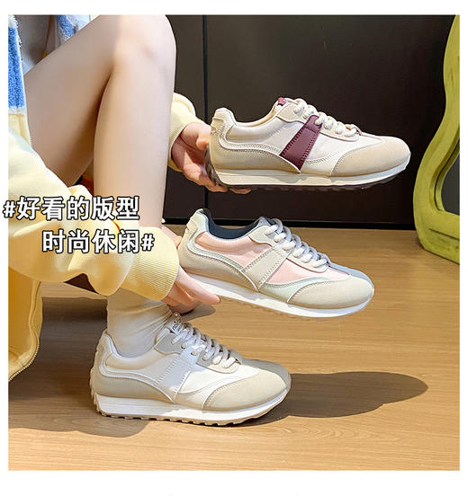 【四季款休闲德训鞋】颜值高还超软，走起路来舒适度满分 材质舒适透气，磨砂质感立显高级圆润鞋头小巧秀气，不挑脚型不挤脚橡胶底Q弹柔软，防滑立体底纹，抓地力拉满 商品图4