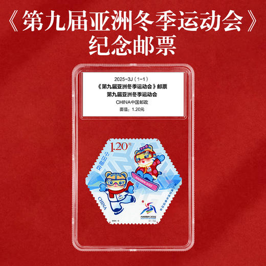《第九届亚洲冬季运动会》纪念邮票  2025-3 商品图1