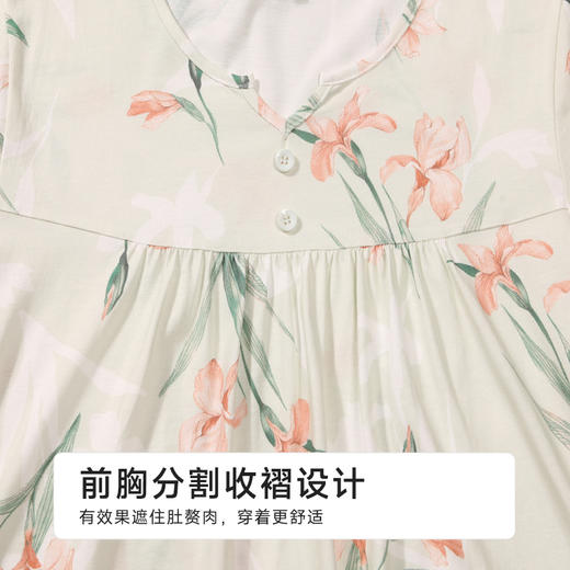 都市丽人女士棉质短袖裙薄32支CVC单面会员精选短袖类LHH6F5 商品图5