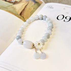 售完不补【敦煌珠翠·翡翠玛瑙贝壳花手串】翡翠水滴玉石苹果玛瑙手串