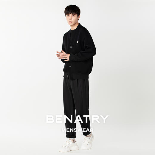 贝纳川V领休闲男士开衫外套ECP300008 商品图4