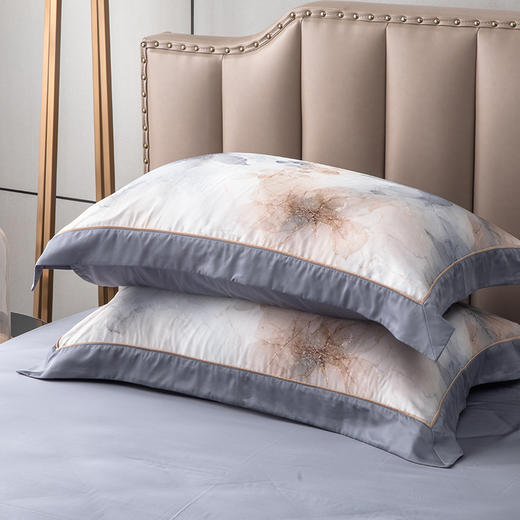 多喜爱 60S兰精天丝四件套-鎏光华彩【礼盒包装】 如梦丝滑 莹润如真丝 奥地利进口兰精天丝 拼边设计 专利床单 商品图6