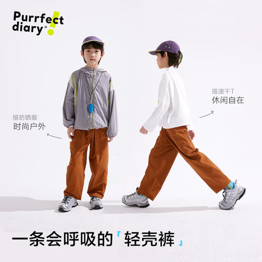 【轻量】【咕噜日记】童装儿童泡芙裤男女童宽松工装裤中大童百搭裤子PCK2505 商品图1