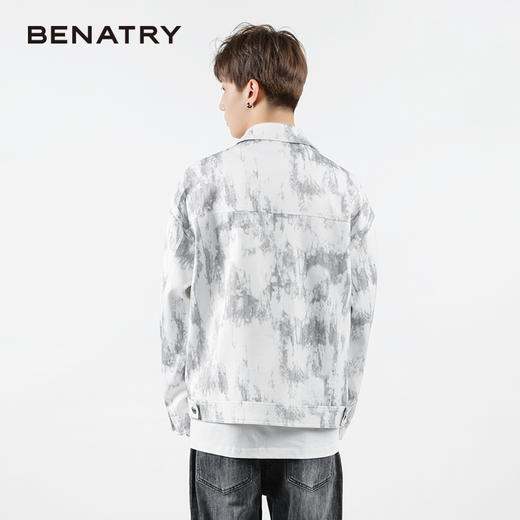 贝纳川休闲翻领水墨男士夹克外套ECP100005401 商品图3