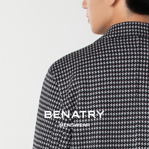 贝纳川时尚百搭翻领呢外套ECP300006402 商品图4