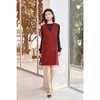 剩S/M/L/XL 米思阳2026春季新款韩版羊毛混纺连衣裙气质减龄无袖V领背心裙女 商品缩略图3