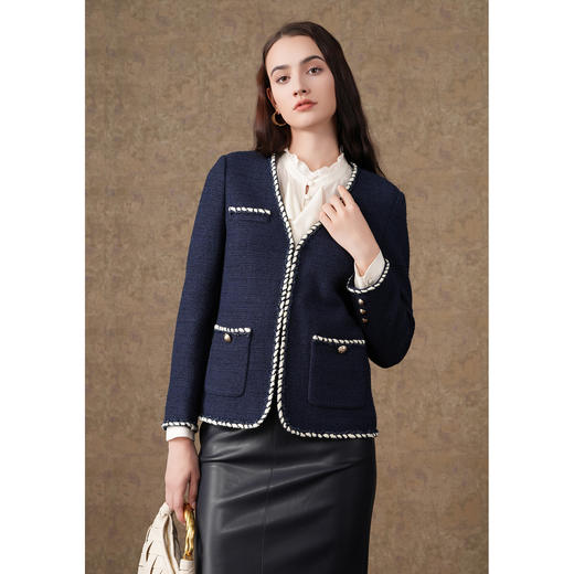 乔万尼短外套时尚小香风毛呢EM4B562 商品图1