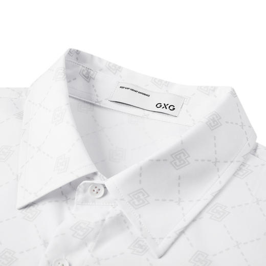 GXG男装 双色老花满印潮流短袖衬衫 秋季热卖衬衫 GEX12323783 商品图2