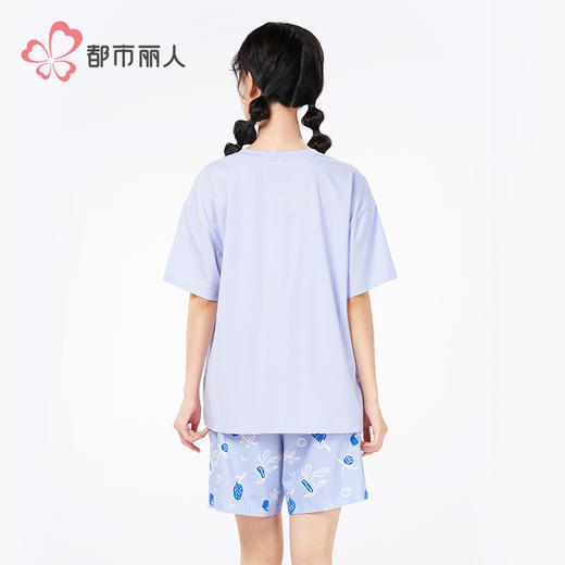 都市丽人女士棉质短袖套装薄40支TC拉架会员精选短袖类LHH2H6 商品图3