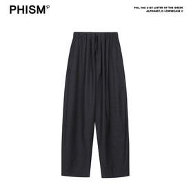 无腰头松紧休闲西裤