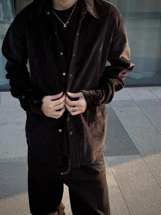 驴家 24fw菲董灯芯绒烫钻衬衫 商品图0