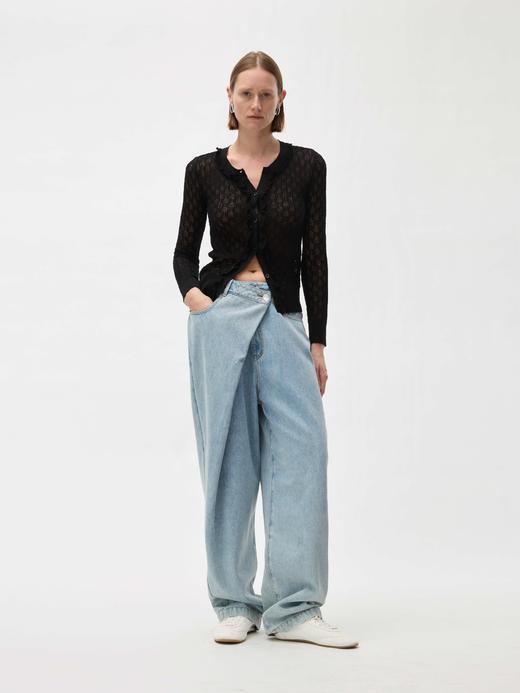 镂空针织开衫 商品图0