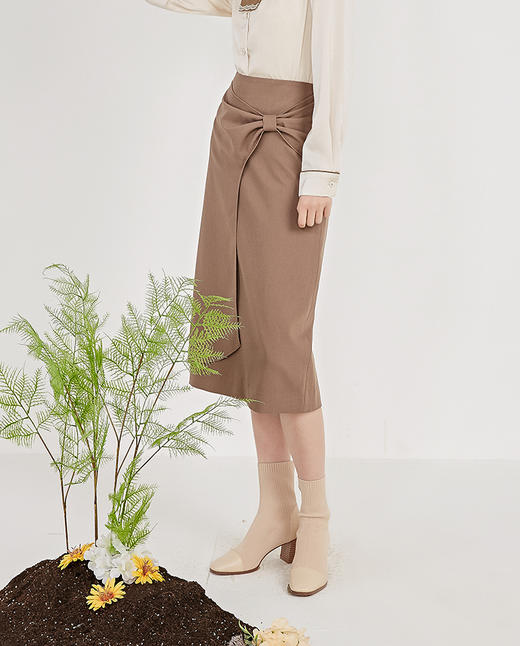 NUTS春季新品时尚通勤百搭气质半身裙女211063087 商品图0