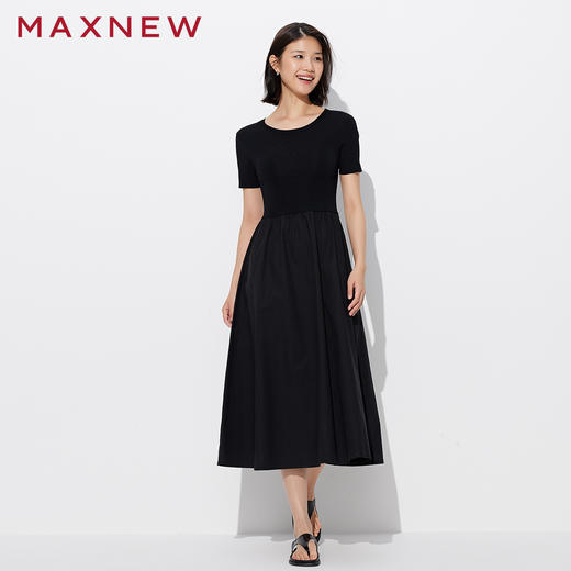 【裙装】毛衫拼接连衣裙 1P1225301 商品图2