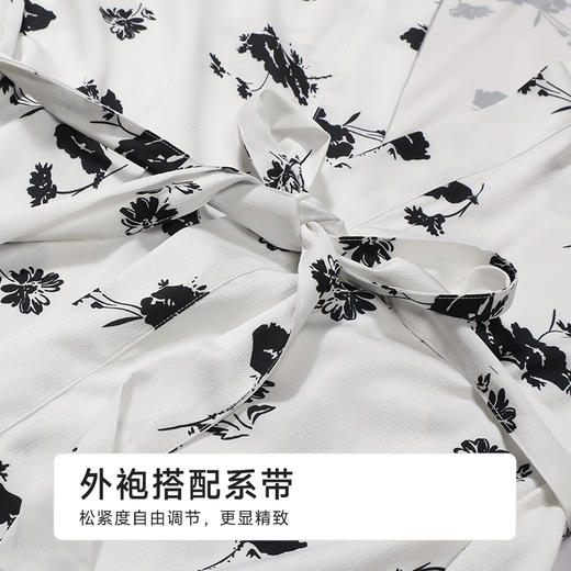 都市丽人女士丝质三件套薄冰雪丝印花好睡好眠三件套LHH5A1 商品图7