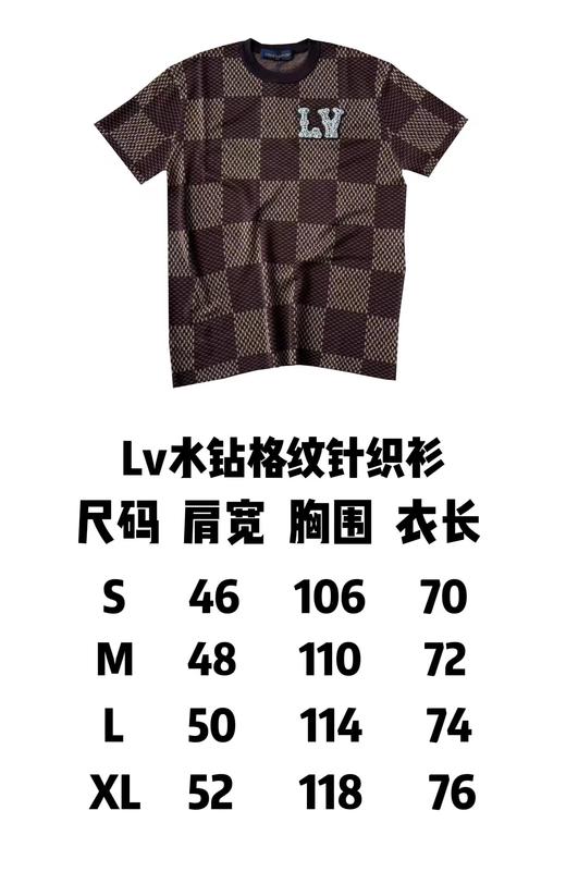 驴家 水钻格纹针织短袖 商品图1