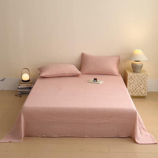 【出生婴幼儿可用】全棉色织提花有氧纱四件套 超柔软糯双层纱透气亲肤套件 商品图8