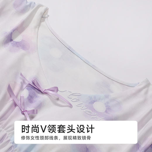 都市丽人女士正价棉质短袖裙薄抗皱绵会员精选短袖类LHH6F1 商品图4