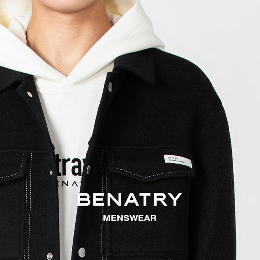 贝纳川休闲时尚男士羊毛呢外套ECP300003402 商品图3