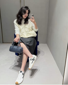 韩系拼色芭蕾德训鞋