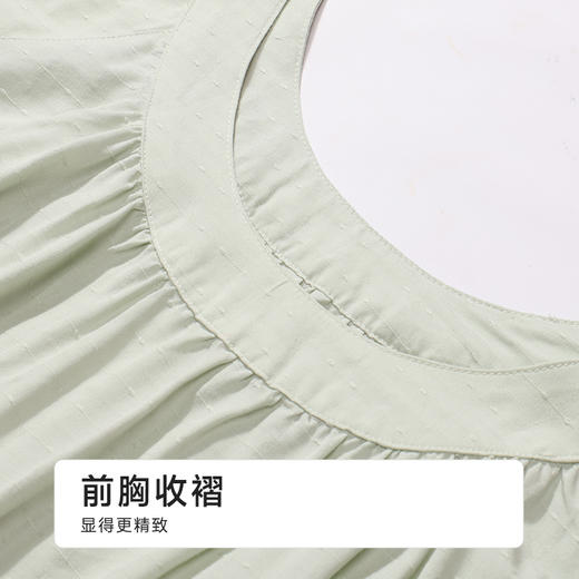 都市丽人女士梭织棉吊带裙薄梭织提花生活家居袖类LHH6C9 商品图6