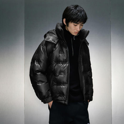 GXG男装 三色连帽短款羽绒服 冬季热卖羽绒服GEX1D2526544 商品图2