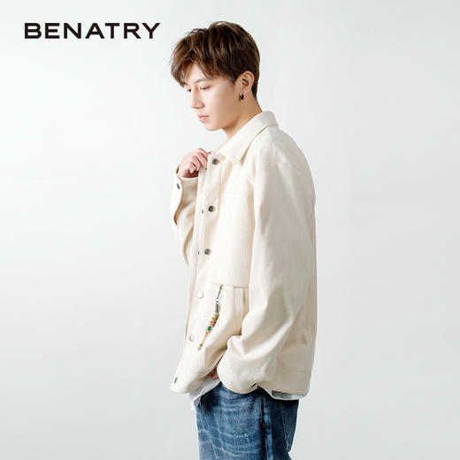 贝纳川经典翻领男士休闲夹克外套ECP100006 商品图2