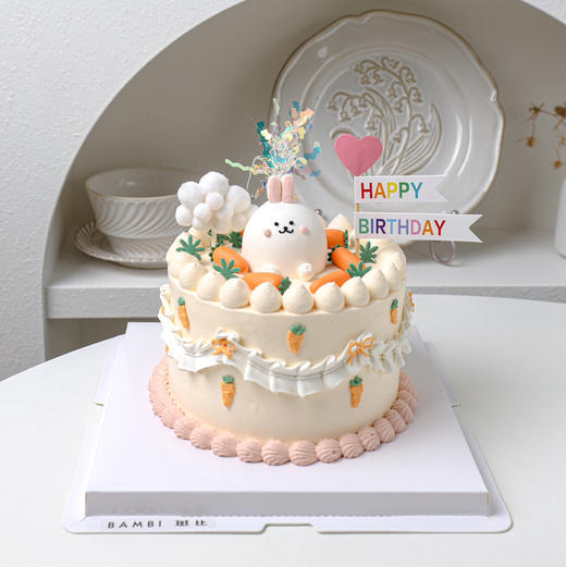 兔子胡萝卜丨奶油蛋糕 商品图0