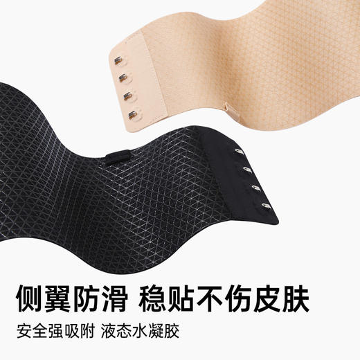 A3-【A-C杯】【无肩带内衣】润微女防滑小胸聚拢收副乳隐形无痕美背抹胸裹胸文胸罩  酥肩半露【小胸-半杯】 商品图1