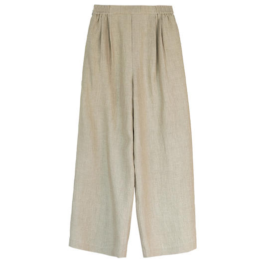 牧衣游原创 汉麻净色裤子女新款宽松质朴轻薄百搭阔腿休闲裤 情念 商品图4