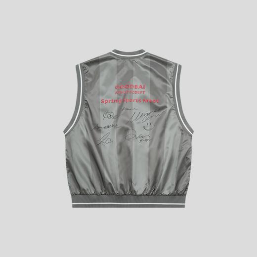 GOODBAI 23编号签名印花V领条纹质感薄背心 商品图2