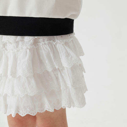 马克珍妮女童芭蕾风绣花蛋糕裙儿童短裙半身裙夏装新款裙子250186 商品图2