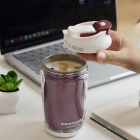 热卖！英国摩飞旗下morphycoltd 钛咖啡杯 双层真空 双饮设计  400ml