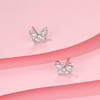 卡蒂罗/KADER 蝴蝶精灵耳钉 接住招财的玄学蝴蝶！闪闪蝶舞满镶宝石璀璨吸睛纯银耳饰 优雅温柔秋冬百搭 商品缩略图4