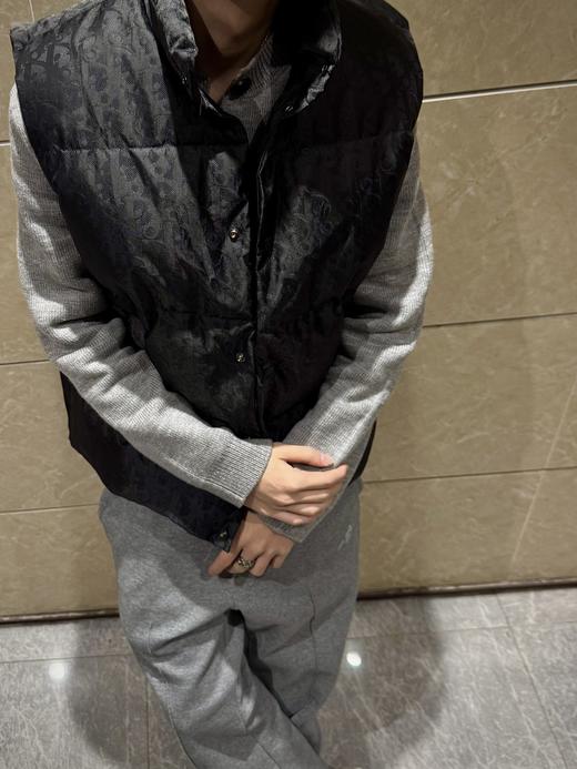 CD 24fw oblique 科技暗纹提花满印羽绒背心马甲 商品图5