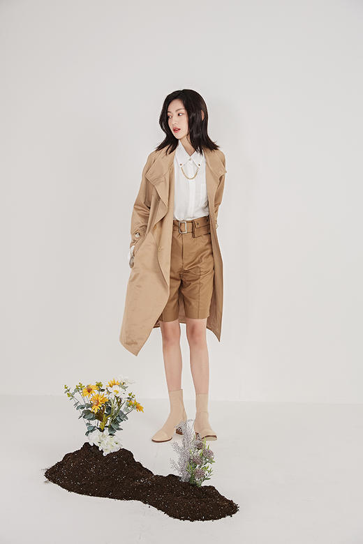 NUTS春季新款时尚通勤百搭气质风衣外套女211047056B 商品图3