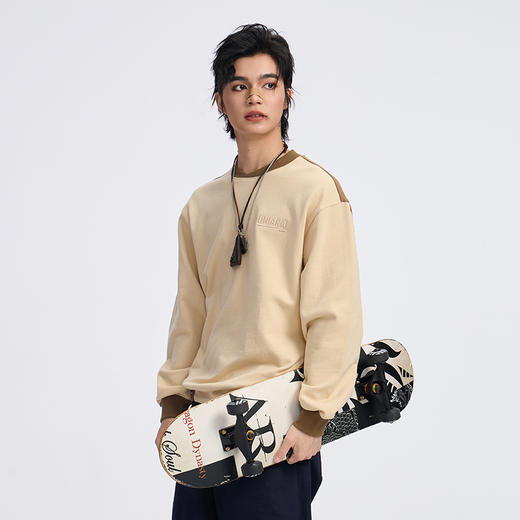 ONIARAI/鬼洗 史前部落织物印綉花拼布卫衣 A240012 商品图6