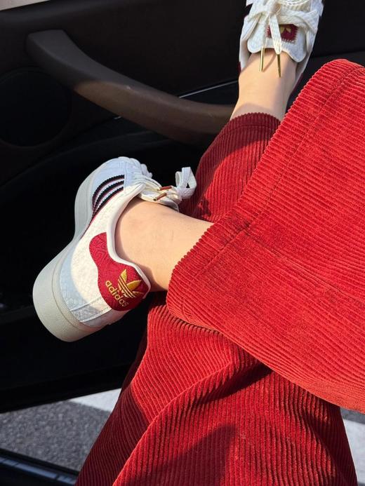 阿迪达斯蛇年新款贝壳头鞋过年当然要红红火火啦男女同款（HY） 商品图2