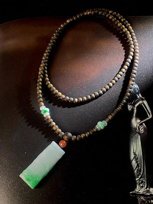 XY0059原创沉香+翡翠竹节套链1️⃣ 商品图4