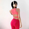 【限时秒】YOGACODE【火树银花系列】运动背心女带胸垫性感后腰瑜伽服背心透气不跑杯健身背心DWB115042 商品缩略图3
