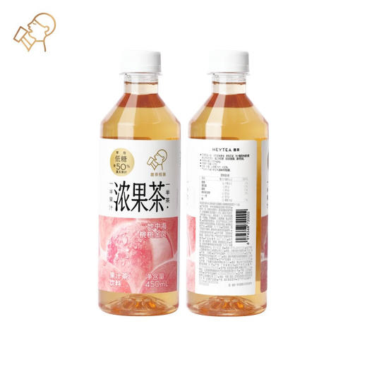 喜茶 地中海桃桃金凤低糖果汁茶饮料果茶450ml*15瓶整箱装 商品图4
