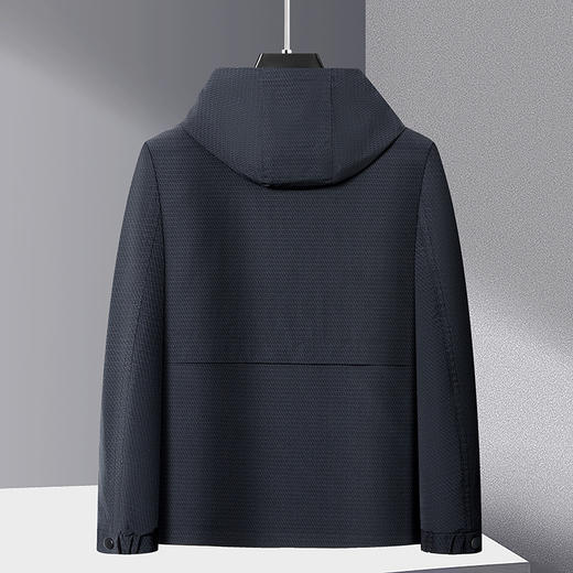 【可脱卸帽】【新款DGD】大依优型大码男装春加肥加大码男士连帽夹克外套时尚休闲外套上衣 商品图5