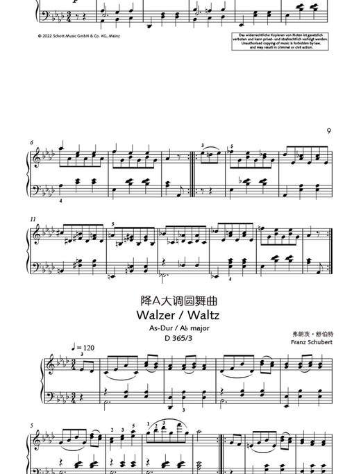 初学钢琴必弹的舒伯特 商品图2