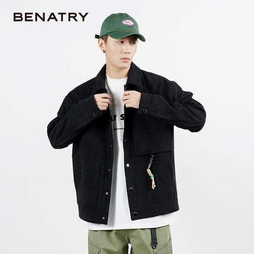 贝纳川经典翻领男士休闲夹克外套ECP100006 商品图3