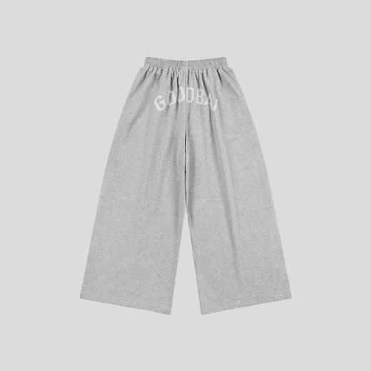 GOODBAI logo撞色印花收腰阔腿休闲卫裤 商品图4