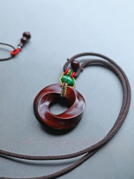 月圆几何°紫檀挂件挂链 商品图1