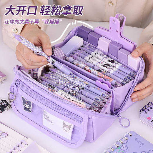 【九层大容量！棱镜笔袋】透明笔袋ins风高颜值大容量中小学生男孩女孩用简约铅笔盒。ry 商品图1